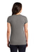 District DT155 Womens Fitted Perfect Tri Short Sleeve Crewneck T-Shirt Grey Frost Model Back