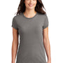 District Womens Fitted Perfect Tri Short Sleeve Crewneck T-Shirt - Grey Frost