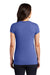 District DT155 Womens Fitted Perfect Tri Short Sleeve Crewneck T-Shirt Royal Blue Frost Model Back