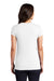 District DT155 Womens Fitted Perfect Tri Short Sleeve Crewneck T-Shirt White Model Back