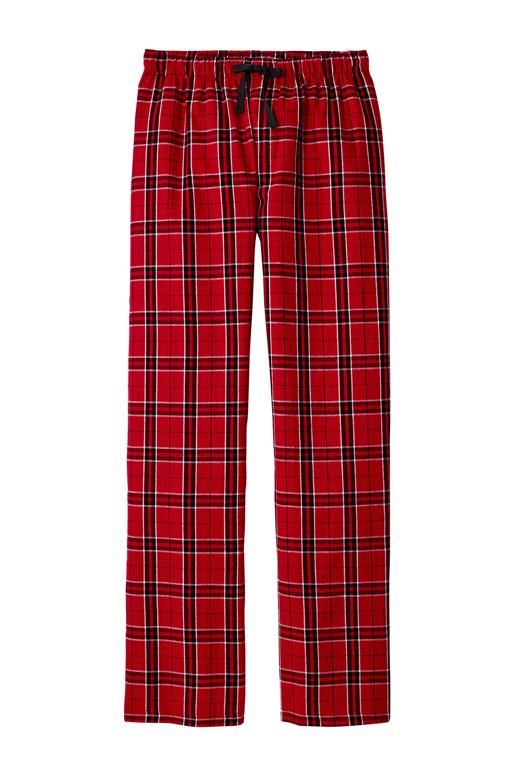 District DT1800 Mens Flannel Plaid Lounge Pants New Red Flat Front