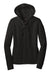 District DT2100 Womens Full Zip Hooded Sweatshirt Hoodie Black Flat Front