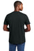 District DT2101 Mens District Wash Short Sleeve Crewnect T-Shirt Black Model Back