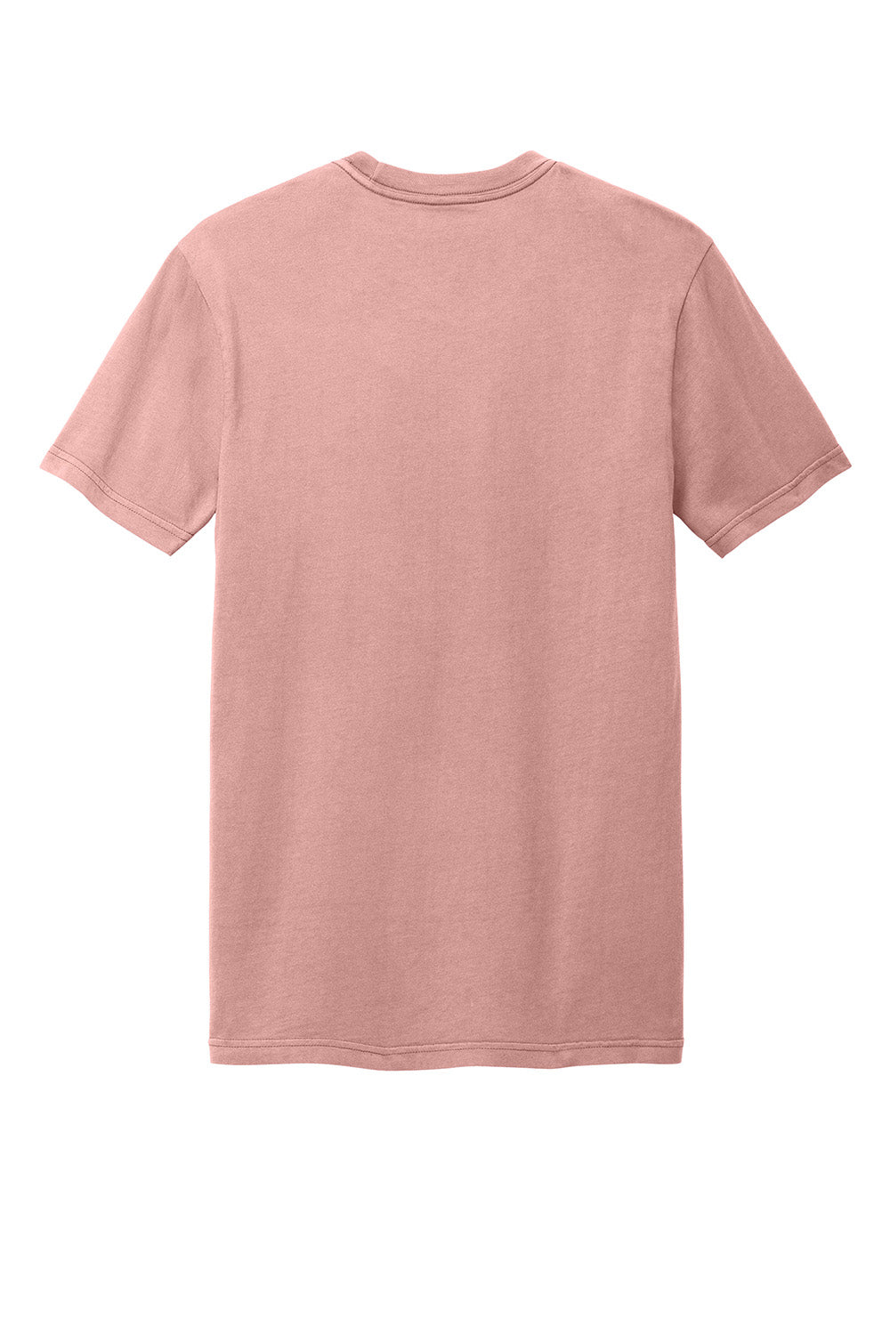 District DT2101 Mens District Wash Short Sleeve Crewnect T-Shirt Cactus Rose Pink Flat Back