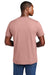 District DT2101 Mens District Wash Short Sleeve Crewnect T-Shirt Cactus Rose Pink Model Back