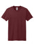 District DT2101 Mens District Wash Short Sleeve Crewnect T-Shirt Garnet Red Flat Front