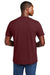 District DT2101 Mens District Wash Short Sleeve Crewnect T-Shirt Garnet Red Model Back