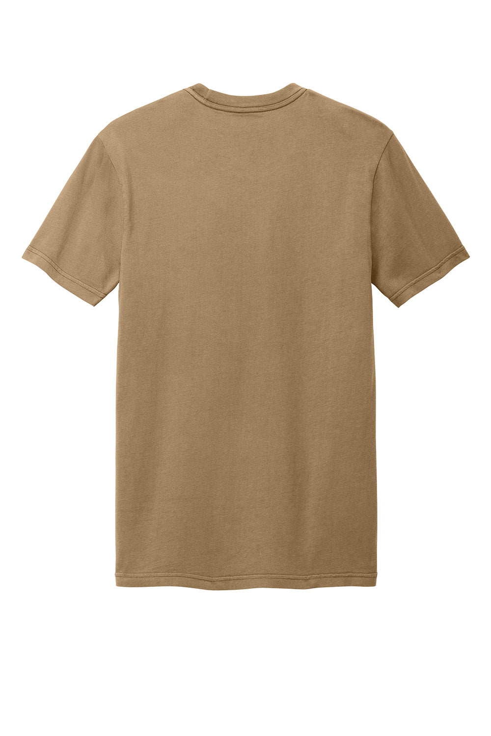 District DT2101 Mens District Wash Short Sleeve Crewnect T-Shirt Golden Spice Flat Back