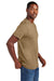 District DT2101 Mens District Wash Short Sleeve Crewnect T-Shirt Golden Spice Model Side