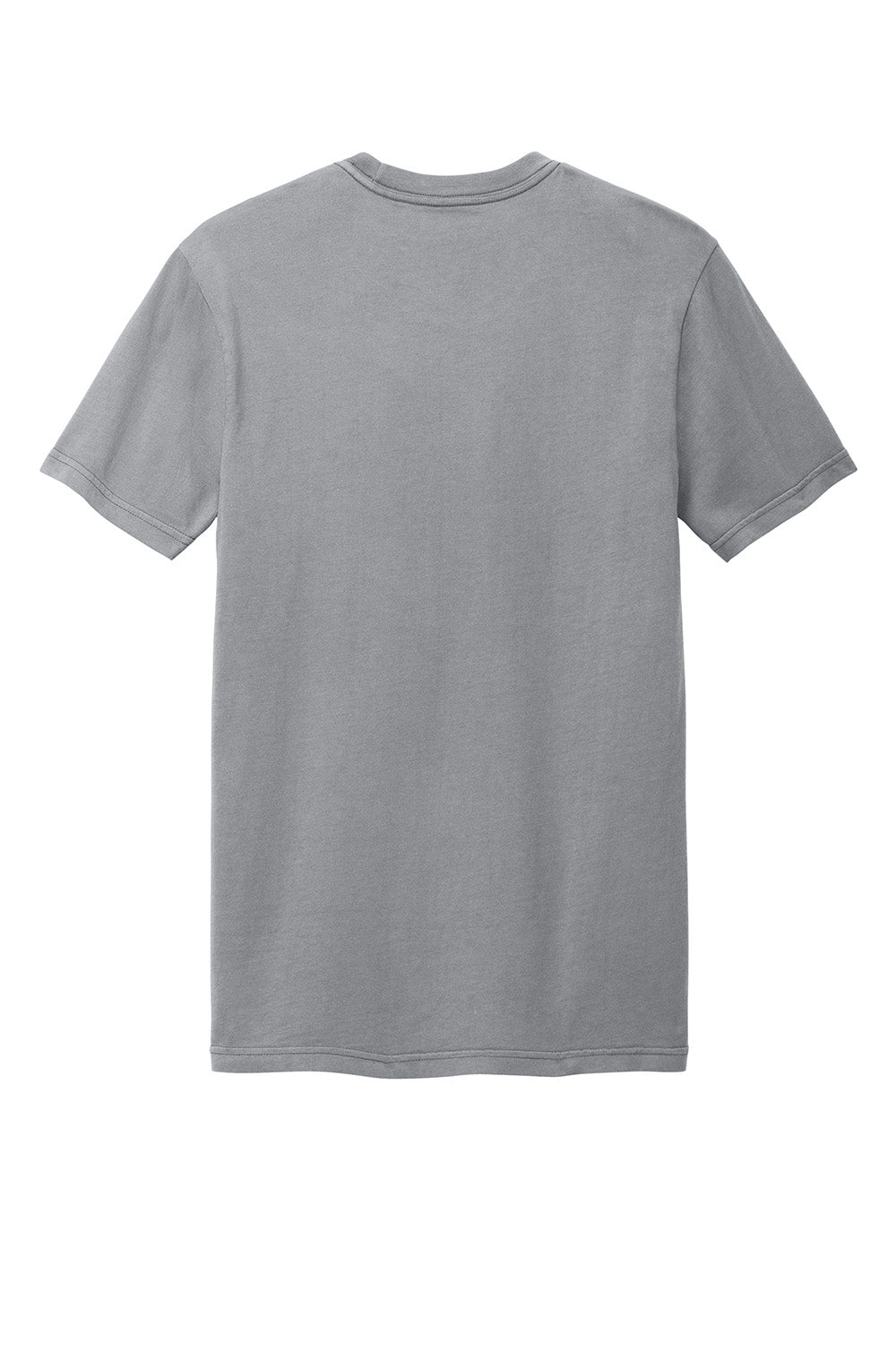 District DT2101 Mens District Wash Short Sleeve Crewnect T-Shirt Gusty Grey Flat Back