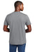 District DT2101 Mens District Wash Short Sleeve Crewnect T-Shirt Gusty Grey Model Back