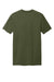 District DT2101 Mens District Wash Short Sleeve Crewnect T-Shirt Olive Drab Green Flat Back