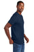 District DT2101 Mens District Wash Short Sleeve Crewnect T-Shirt True Navy Blue Model Side