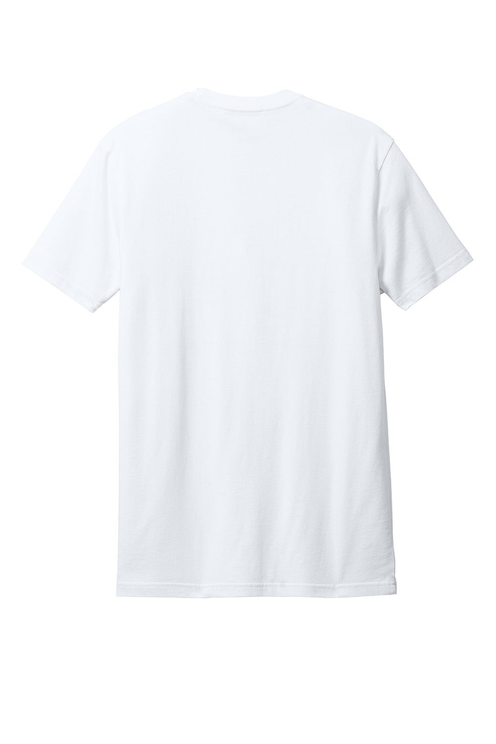 District DT2101 Mens District Wash Short Sleeve Crewnect T-Shirt White Flat Back