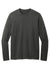 District DT2103 Mens District Wash Long Sleeve Crewneck T-Shirt Black Flat Front