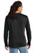 District DT2103 Mens District Wash Long Sleeve Crewneck T-Shirt Black Model Back