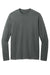 District DT2103 Mens District Wash Long Sleeve Crewneck T-Shirt Graphite Grey Flat Front