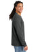 District DT2103 Mens District Wash Long Sleeve Crewneck T-Shirt Graphite Grey Model Side