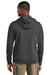 District DT2200 Mens District Wash Fleece Hooded Sweatshirt Hoodie Graphite Grey Model Back