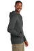 District DT2200 Mens District Wash Fleece Hooded Sweatshirt Hoodie Graphite Grey Model Side