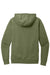 District DT2200 Mens District Wash Fleece Hooded Sweatshirt Hoodie Olive Drab Green Flat Back