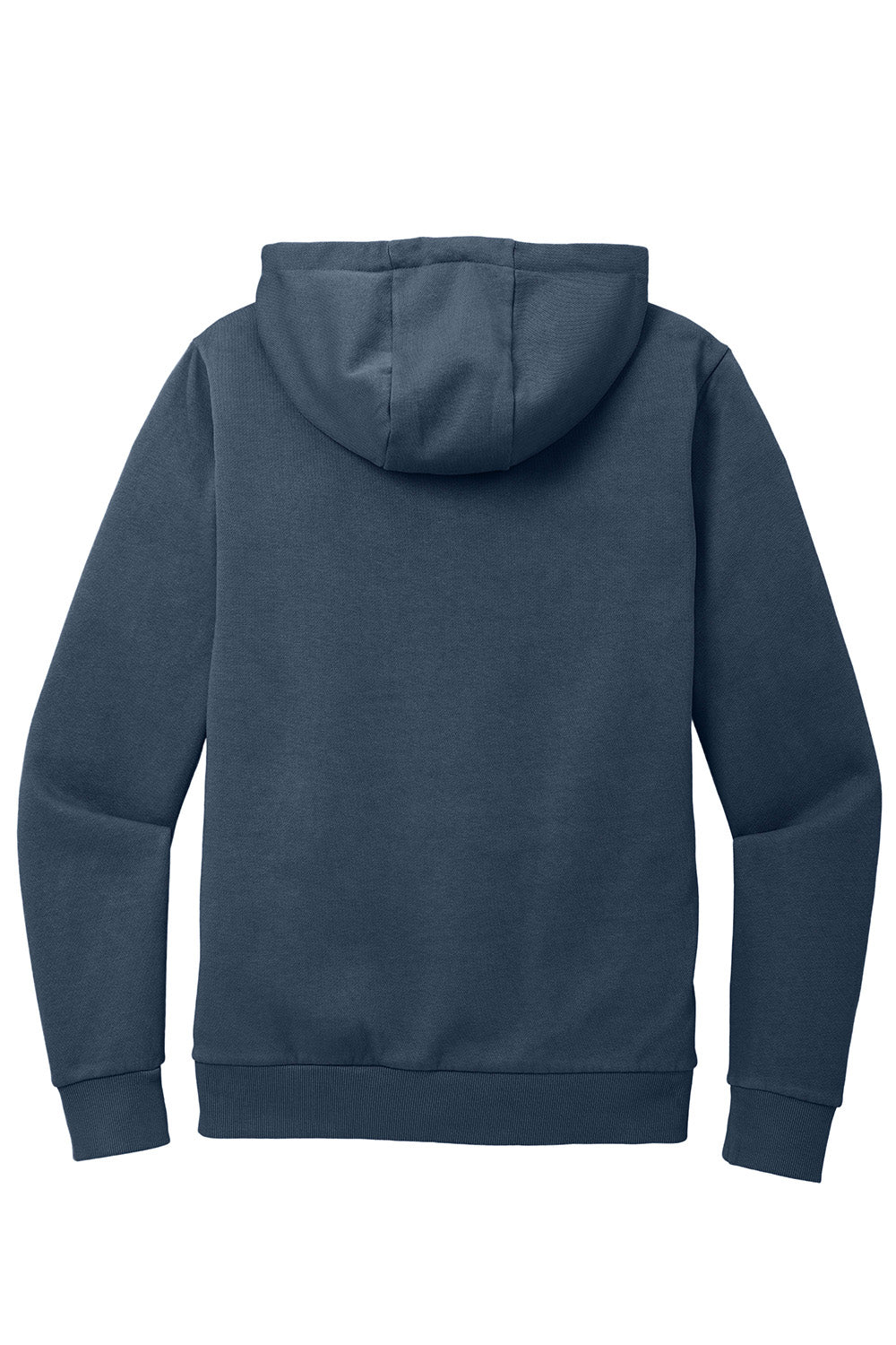 District DT2200 Mens District Wash Fleece Hooded Sweatshirt Hoodie True Navy Blue Flat Back