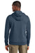 District DT2200 Mens District Wash Fleece Hooded Sweatshirt Hoodie True Navy Blue Model Back