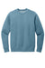 District DT2204 Mens District Wash Fleece Crewneck Sweatshirt Dusk Blue Flat Front