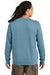 District DT2204 Mens District Wash Fleece Crewneck Sweatshirt Dusk Blue Model Back