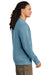 District DT2204 Mens District Wash Fleece Crewneck Sweatshirt Dusk Blue Model Side