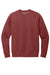 District DT2204 Mens District Wash Fleece Crewneck Sweatshirt Garnet Red Flat Front