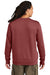 District DT2204 Mens District Wash Fleece Crewneck Sweatshirt Garnet Red Model Back