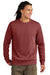 District DT2204 Mens District Wash Fleece Crewneck Sweatshirt Garnet Red Model Front