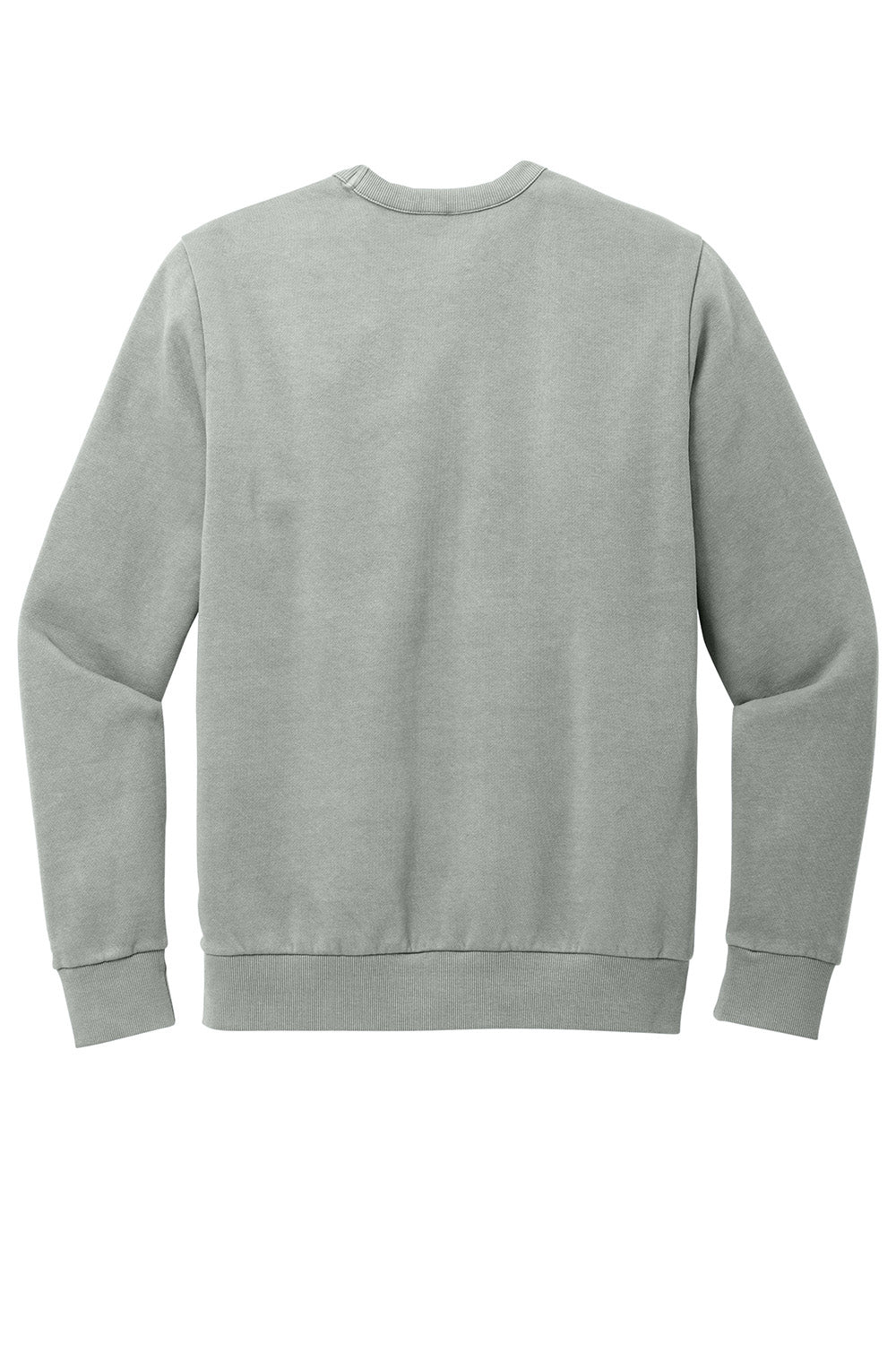 District DT2204 Mens District Wash Fleece Crewneck Sweatshirt Gusty Grey Flat Back