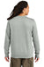 District DT2204 Mens District Wash Fleece Crewneck Sweatshirt Gusty Grey Model Back