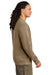 District DT2204 Mens District Wash Fleece Crewneck Sweatshirt Mushroom Brown Model Side