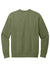 District DT2204 Mens District Wash Fleece Crewneck Sweatshirt Olive Drab Green Flat Back