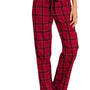 District Womens Flannel Plaid Lounge Pants - New Red