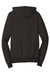 District DT356 Mens Perfect French Terry Full Zip Hooded Sweatshirt Hoodie Black Flat Back