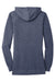 District DT456 Womens Perfect French Terry Full Zip Hooded Sweatshirt Hoodie New Navy Blue Flat Back