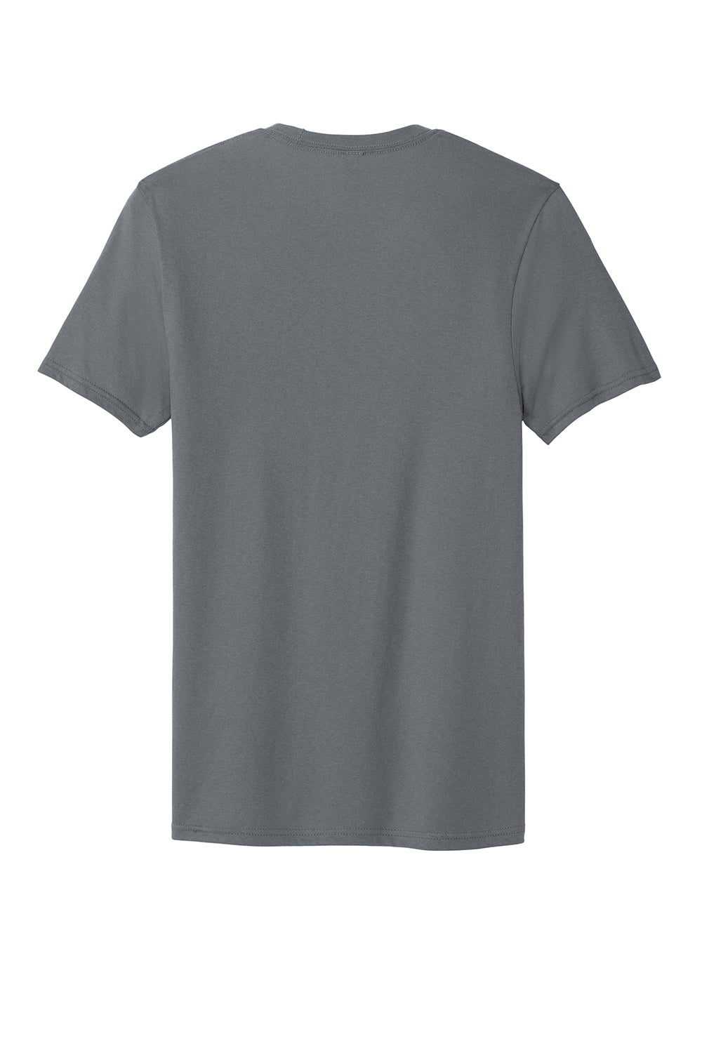 District DT5000 Mens The Concert Short Sleeve Crewneck T-Shirt Charcoal Grey Flat Back