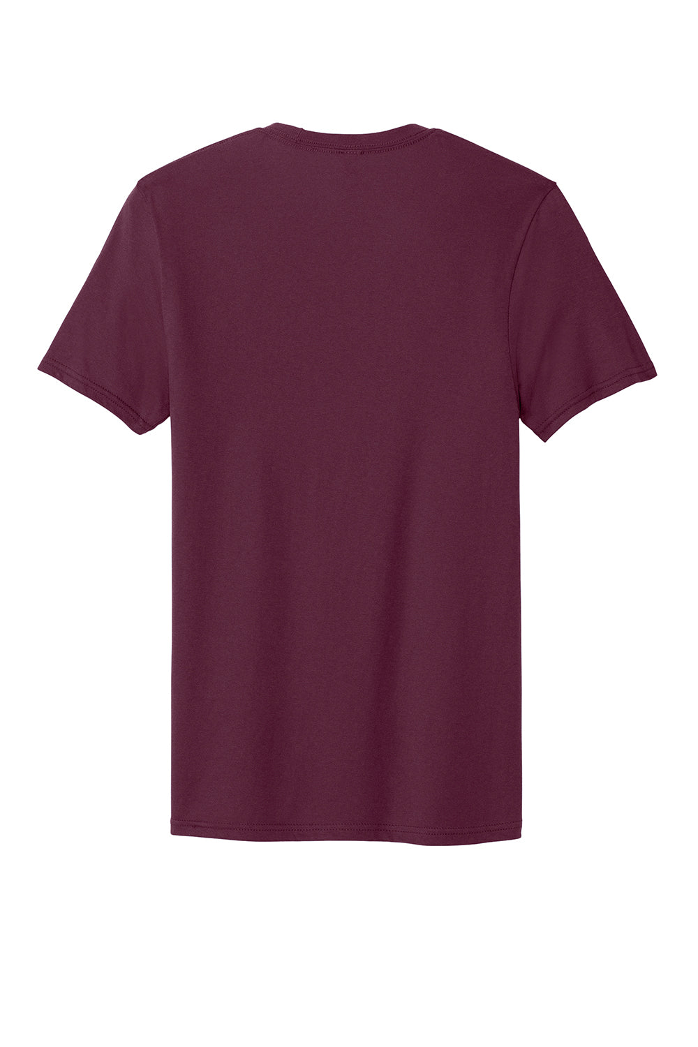 District DT5000 Mens The Concert Short Sleeve Crewneck T-Shirt Maroon Flat Back