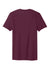 District DT5000 Mens The Concert Short Sleeve Crewneck T-Shirt Maroon Flat Back