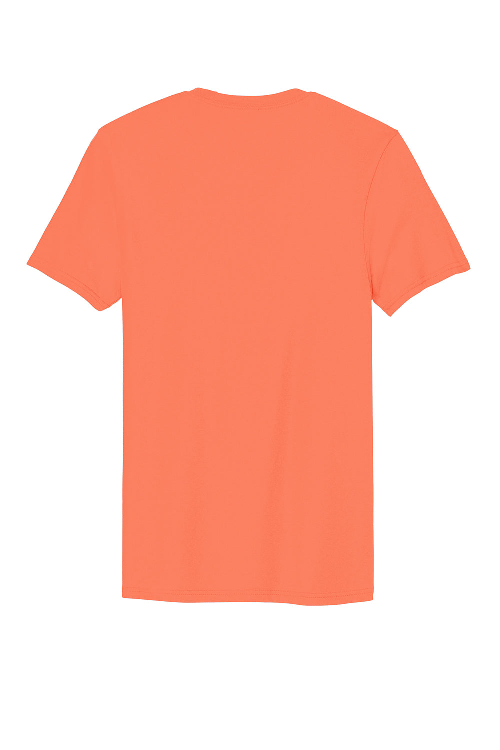 District DT5000 Mens The Concert Short Sleeve Crewneck T-Shirt Neon Orange Flat Back