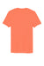 District DT5000 Mens The Concert Short Sleeve Crewneck T-Shirt Neon Orange Flat Back