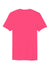 District DT5000 Mens The Concert Short Sleeve Crewneck T-Shirt Neon Pink Flat Back