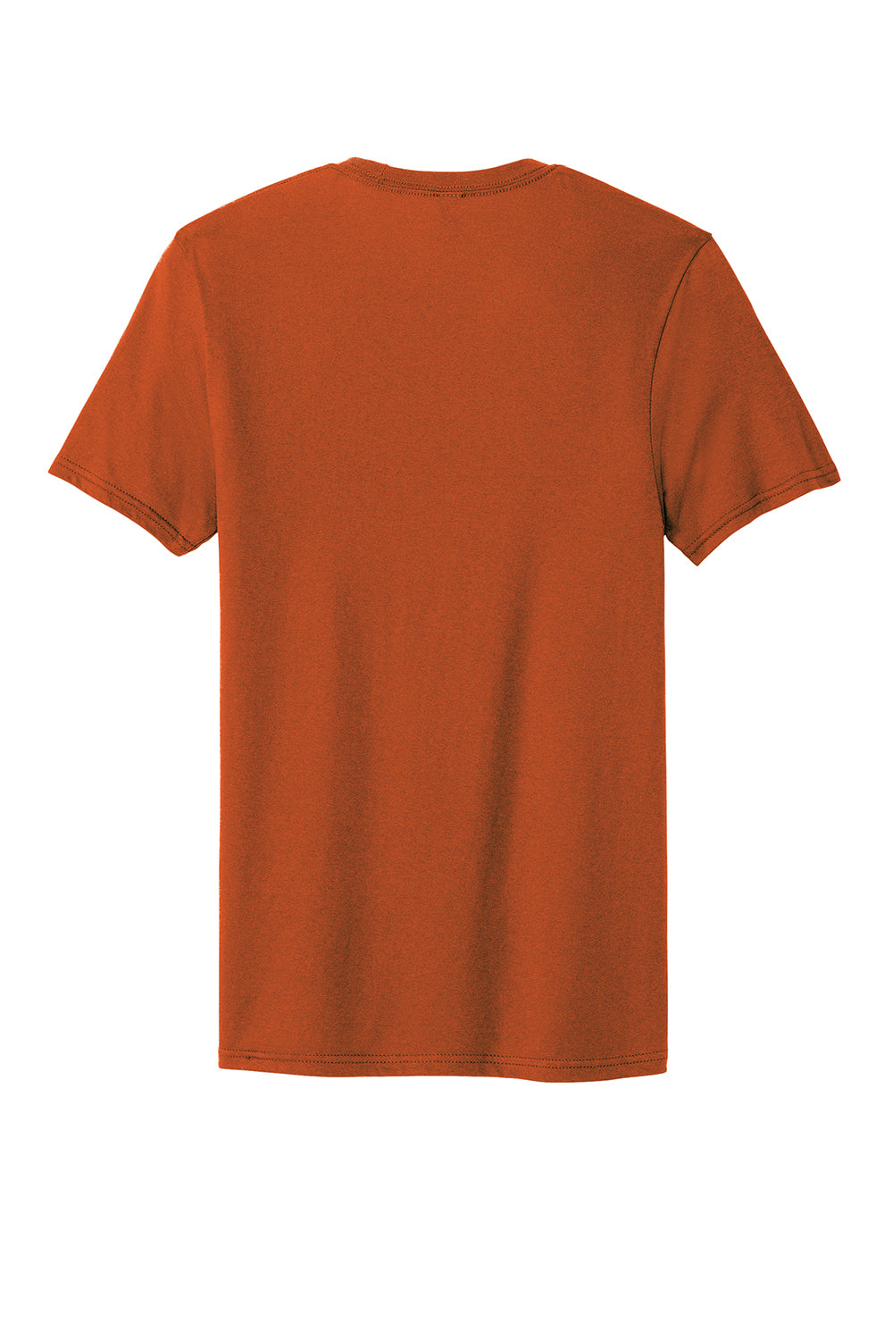 District DT5000 Mens The Concert Short Sleeve Crewneck T-Shirt Deep Orange Flat Back