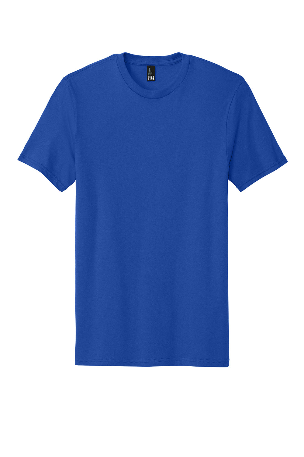 District DT5000 Mens The Concert Short Sleeve Crewneck T-Shirt Deep Royal Blue Flat Front