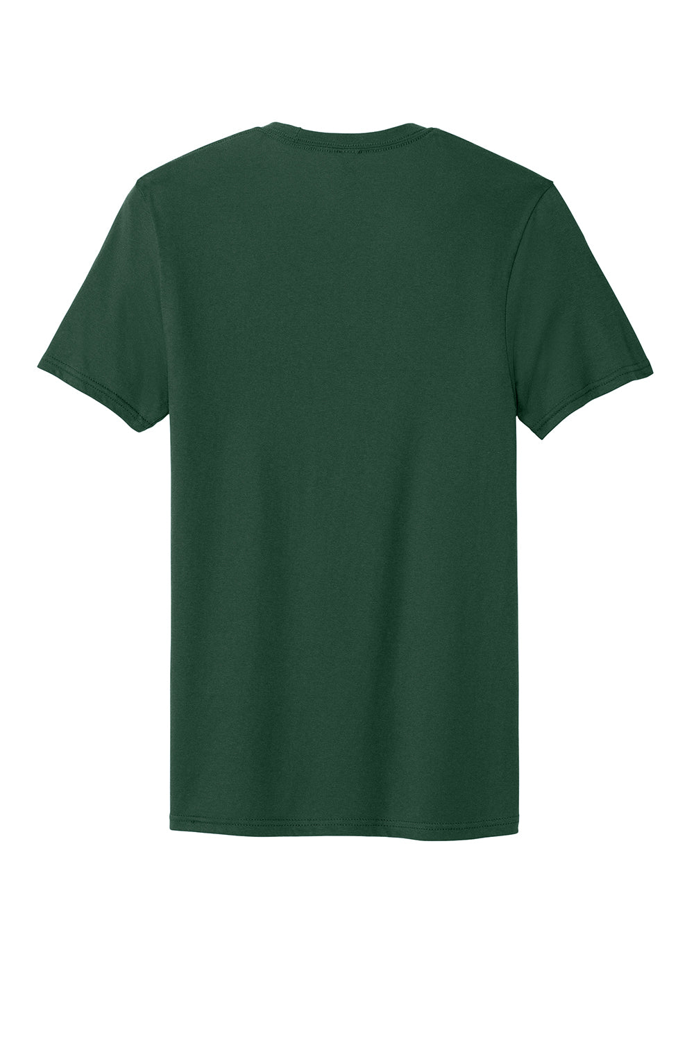 District DT5000 Mens The Concert Short Sleeve Crewneck T-Shirt Forest Green Flat Back