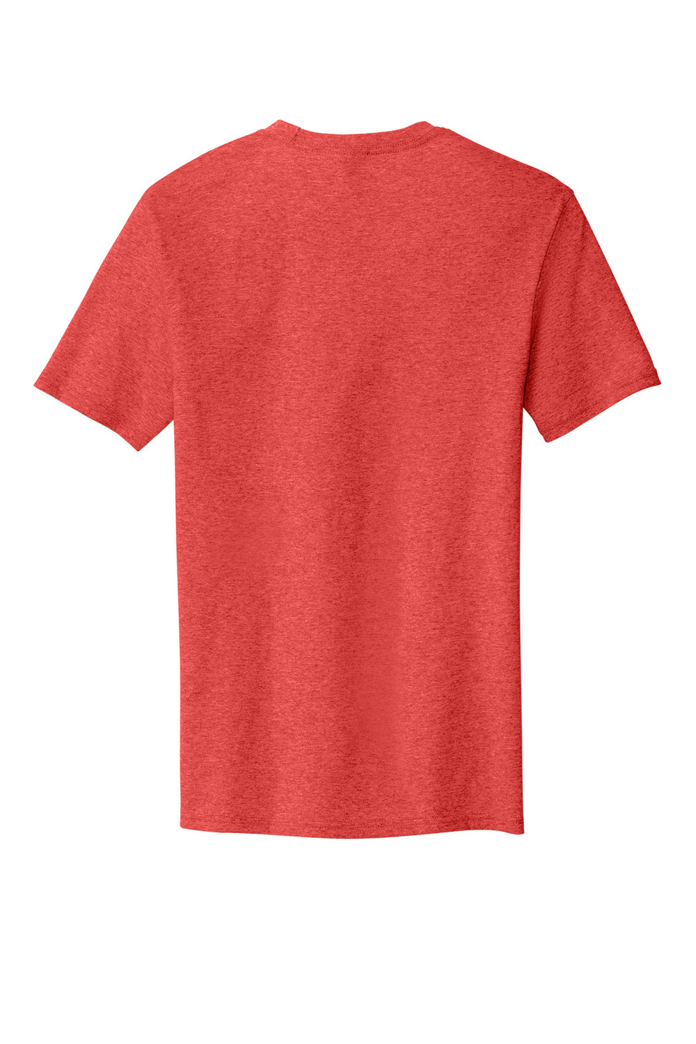 District DT5000 Mens The Concert Short Sleeve Crewneck T-Shirt Heather New Red Flat Back